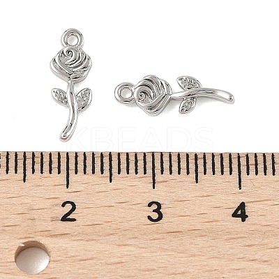 SHEGRACE Brass Rose Charms XGR0164P-105P-1