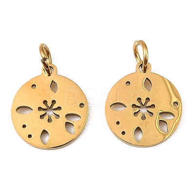 304 Stainless Steel Charms STAS-D050-07G-14-1