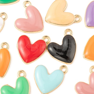 48Pcs Eco-Friendly Zinc Alloy Enamel Pendants FIND-LS0001-09-NR-1