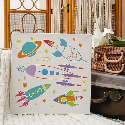 Plastic Reusable Drawing Painting Stencils Templates DIY-WH0172-329-1