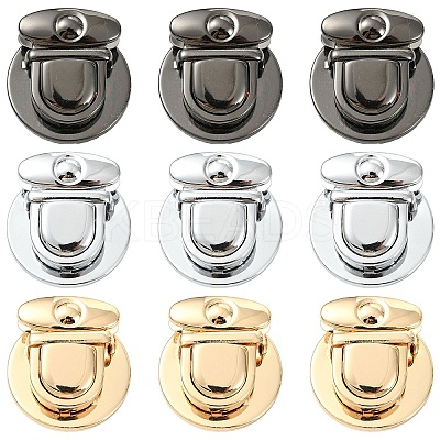10Pcs Alloy Bag Tuck Lock Clasps FIND-YW0010-92B-1