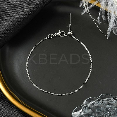 Brass Box Chain Bracelets for Women BJEW-G735-15P-1