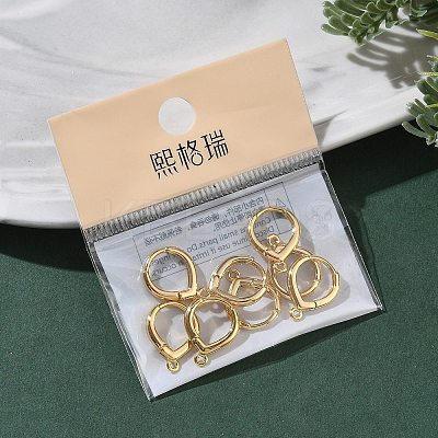 SHEGRACE Brass Hoop Earrings Findings XGR0158G-94G-1