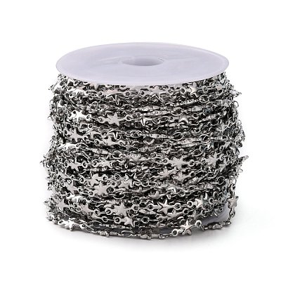 Tarnish Resistant 304 Stainless Steel Link Chains CHS-K001-40-1