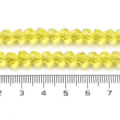 Transparent Glass Bead Strands GLAA-G013-6mm-68-1