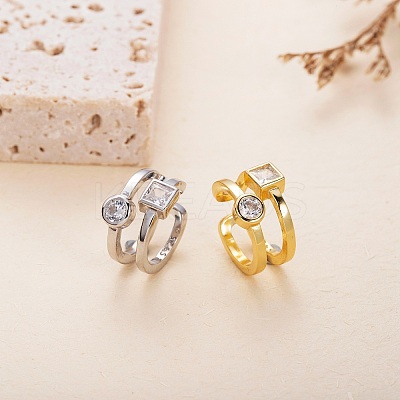 925 Sterling Silver Cuff Earrings JE1065A-1