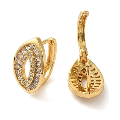304 Stainless Steel Pave Cubic Zirconia Hoop Earrings for Women LS-EJEW-U019-02G-04-1