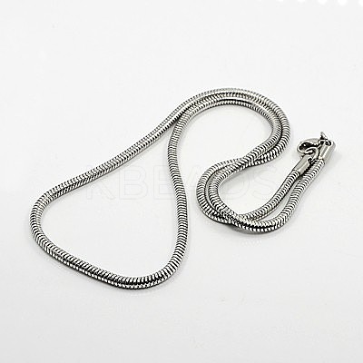 Tarnish Resistant Herringbone Chain Necklace for Men NJEW-F027-16-3mm-1