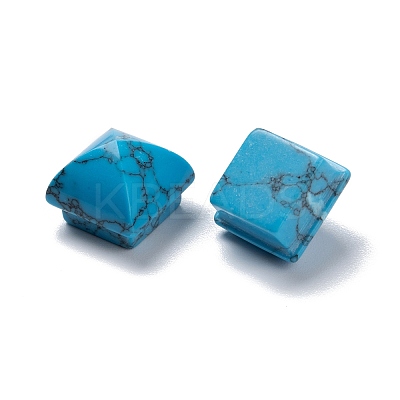 Dyed Synthetic Turquoise Cabochons G-D058-04A-1