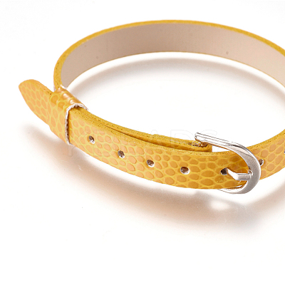 PU Leather Watch Band Strap BJEW-WH0010-01A-1
