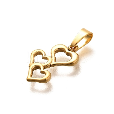 304 Stainless Steel Pendants STAS-B079-02G-08-1