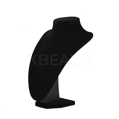 MDF Covered with Velveteen Bust Shaped Necklace Display Stands LS-ODIS-S015-01B-1