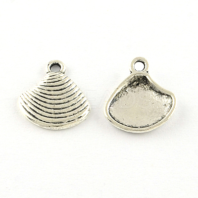 Shell Tibetan Style Alloy Pendants TIBEP-R344-41AS-FF-1