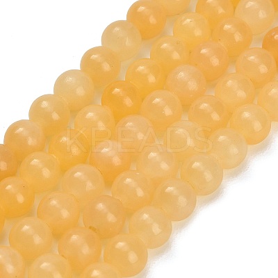 Natural Yellow Calcite Beads Strands GG-CBAA3AB-02-6mm-1