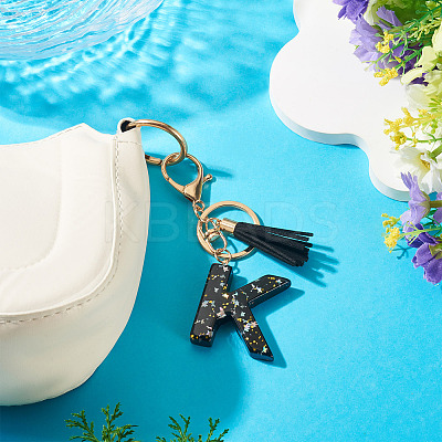 1Pc Resin Letter Keychains KEYC-TADJ0001-09K-1