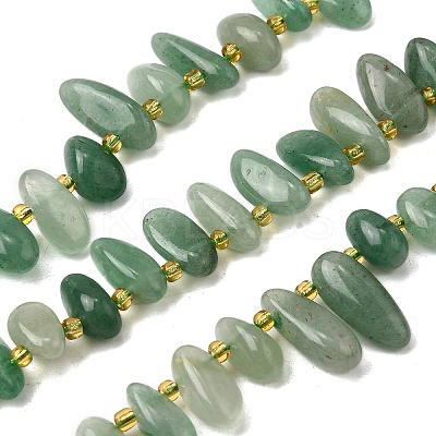 Natural Green Aventurine Beads Strands G-Z091-A19-1