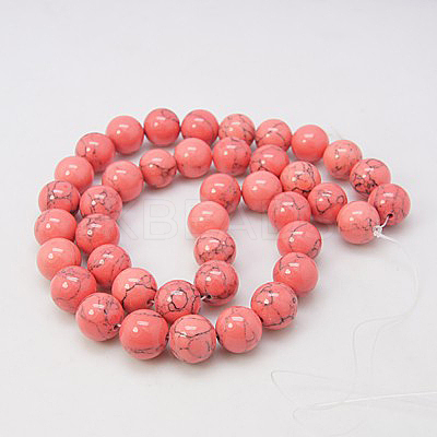 Synthetic Turquoise Beads Strands TURQ-H038-8mm-XXS18-1