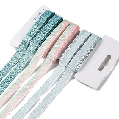 18 Yards 6 Styles Polyester Ribbon SRIB-Q022-F10-1