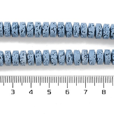 Synthetic Lava Rock Dyed Beads Strands G-H311-09-07-1