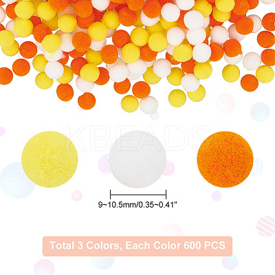 1800Pcs 3 Colors DIY Doll Craft AJEW-PH0004-66A-1
