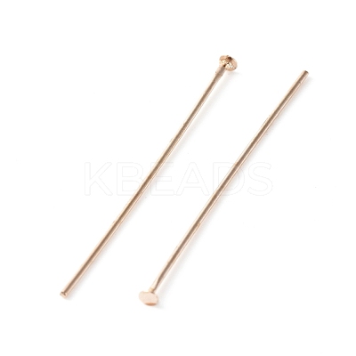 Brass Flat Head Pins KK-TAC0002-21RG-1