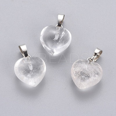 Natural Quartz Crystal Pendants G-J386-H07-1