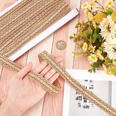 Polyester Braided Lace Trims WCOR-WH0001-04E-1