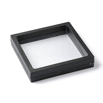 Square Transparent PE Thin Film Suspension Jewelry Display Box CON-YW0001-37-1