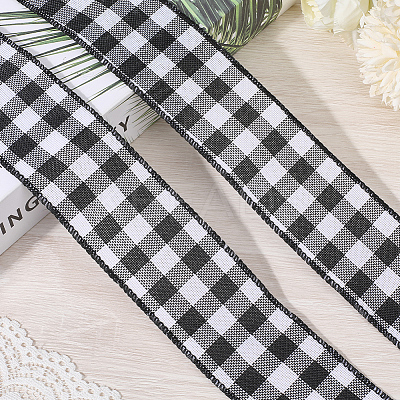 Imitation Burlap Ribbon DIY-WH20048-067B-1