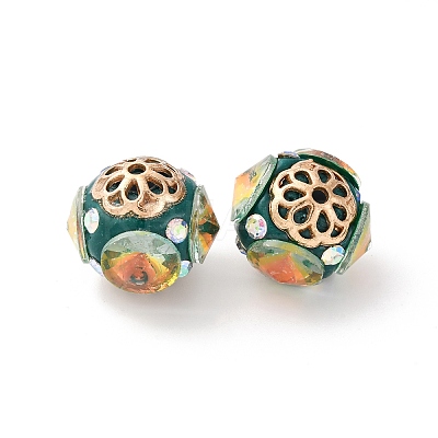 Handmade Resin Indonesia Round Beads IPDL-P005-14KCG-01-1