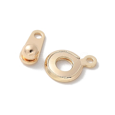 Brass Snap Clasps KK-U052-25G-1
