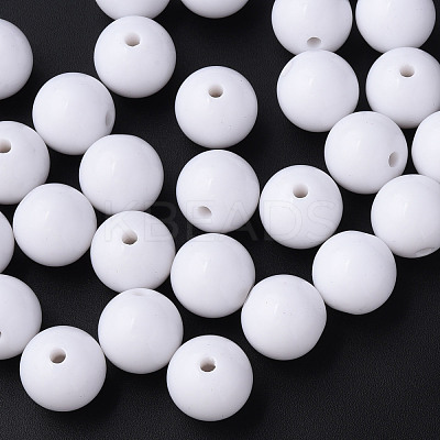 Opaque Acrylic Beads MACR-S370-C16mm-01-1