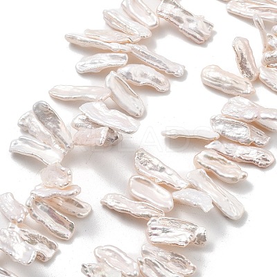 Natural Baroque Keshi Pearl Beads Strands PEAR-P064-02E-05B-1