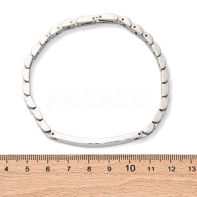 304 Stainless Steel Link Chain Bracelets BJEW-R018-21P-1