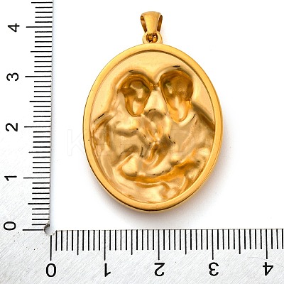 Religion Golden Tone 304 Stainless Steel Pendants LS-STAS-K289-01G-04-1