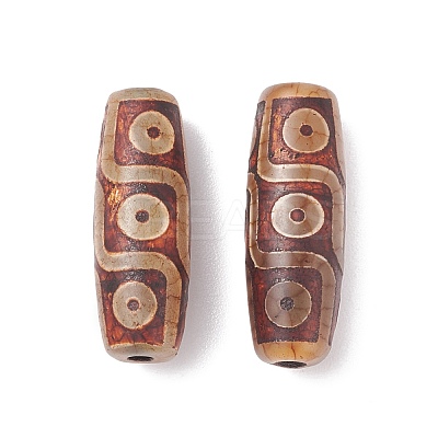 Tibetan Style 9-Eye dZi Beads TDZI-G009-F02-1