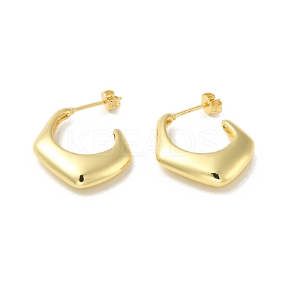Rack Plating Brass Chunky Stud Earrings EJEW-I268-07G-1