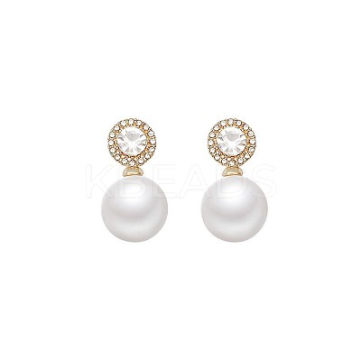 Round Alloy Stud Earrings FS-WGEAF4B-01-1