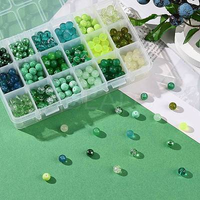 Baking Paint Glass Beads DGLA-JP0001-27-C-1