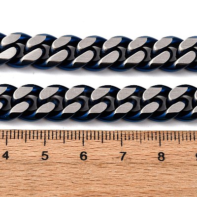 10MM 304 Stainless Steel Cuban Link Chain Necklaces NJEW-C099-04A-01-1