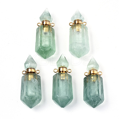Faceted Natural Fluorite Pendants G-T131-15F-1