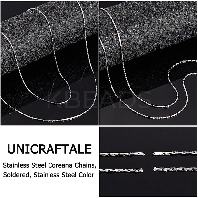 304 Stainless Steel Boston Link Chains CHS-UN0001-20P-1