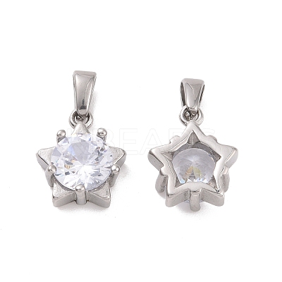 Cubic Zirconia Charms STAS-P216-11P-1