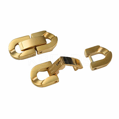 304 Stainless Steel Fold Over Clasps X-STAS-N087-48B-02G-1