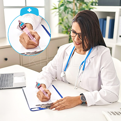 14Pcs 7 Style Hospital Theme Food Grade Eco-Friendly Silicone Focal Beads SIL-GA0003-30-1
