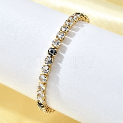Brass Enamel Link & Charm Bracelets BJEW-Z094-02G-02A-1