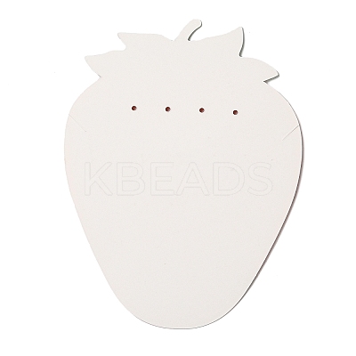 Strawberry Shaped Paper Earring Display Cards CDIS-C005-04-1