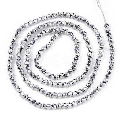 Electroplate Glass Beads Strands LS-EGLA-T027-01S-1