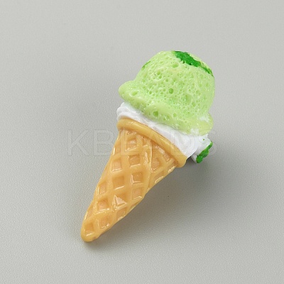 Opaque Resin Ice Cream Cabochons CRES-CJC0009-01F-1