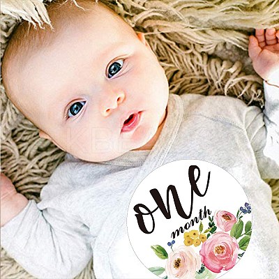 Flower Themes Baby Skill Milestone Stickers DIY-H127-B04-1